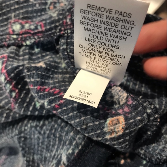 New With Tags! Women’s Sz Small SO Blue Print Sundress Casual Boho V Neck Dress - Picture 6 of 9